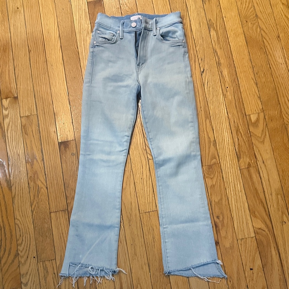 MOTHER Light Wash Straight Leg Jeans